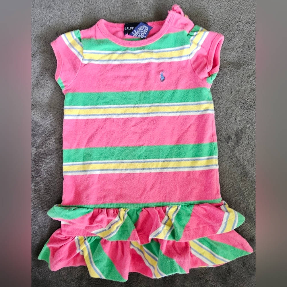 RALPH LAUREN - INFANT RUFFLE DRESS - 18M